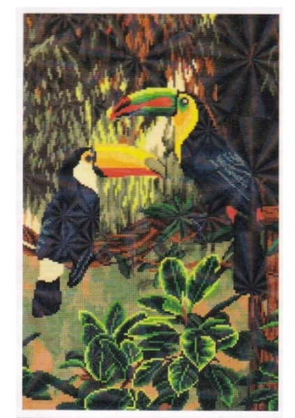 Diamond Painting Zwei Regenbogentukan